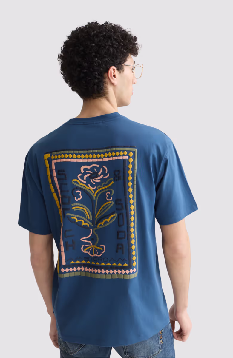 Front And Back Artwork Relaxed-Fit T-Shirt
