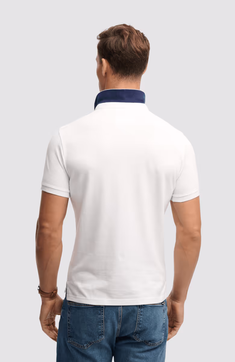 Pique Monogram Polo
