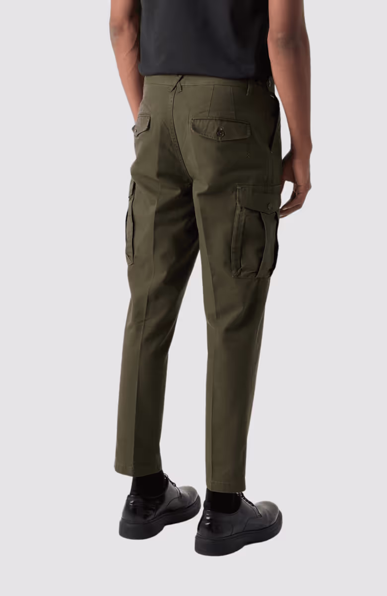 Twilt - Pleated Cotton / Tencel Twill Cargo