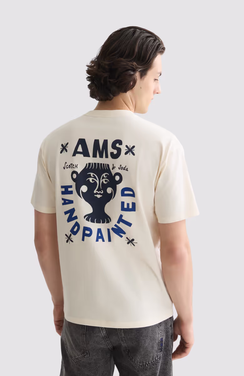 Front And Back Artwork Relaxed-Fit T-Shirt
