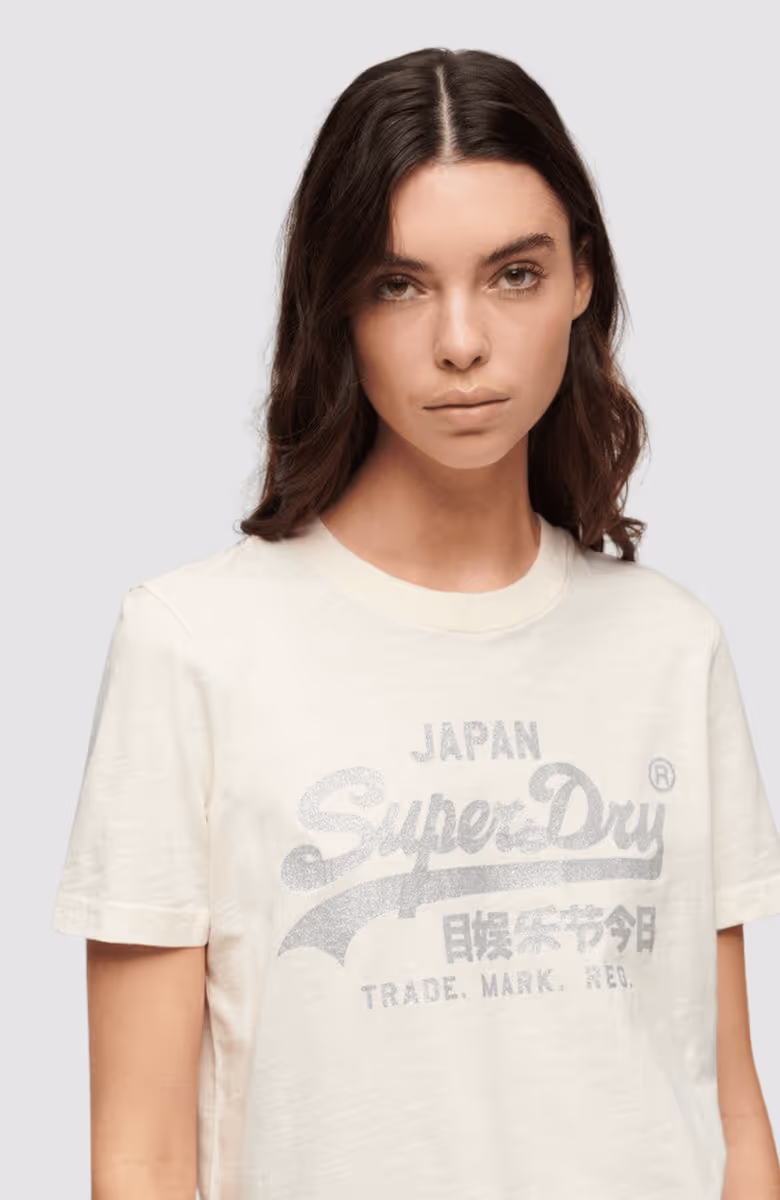 Metallic Vl Relaxed T Shirt