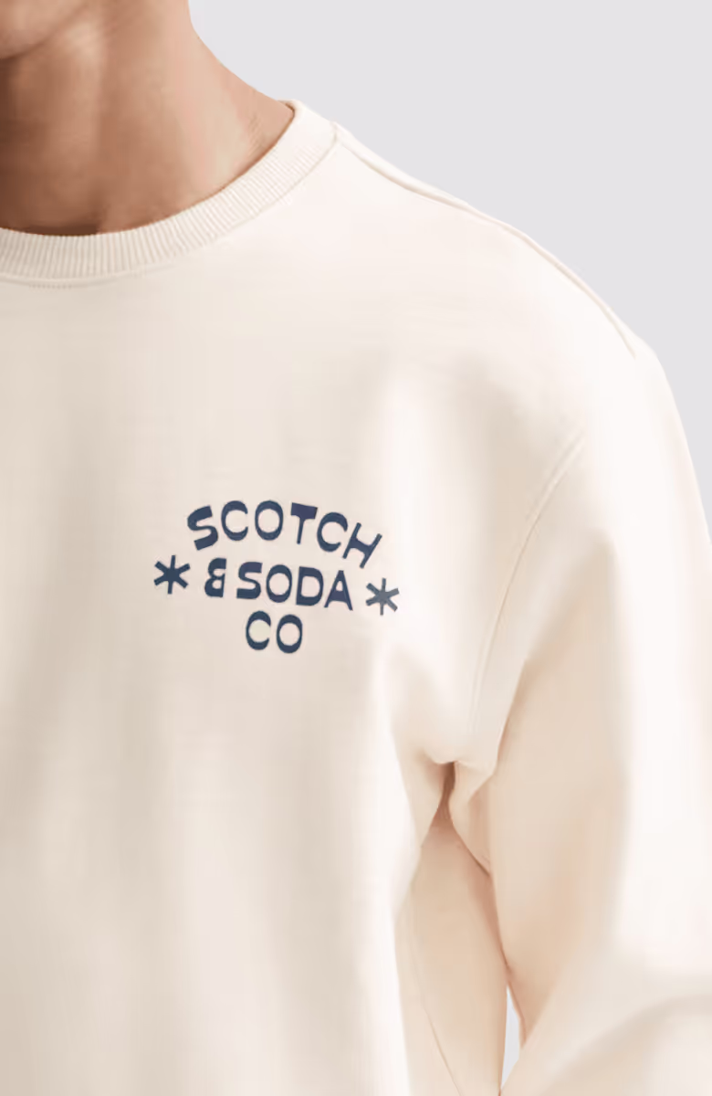 Chest logo regular-fit sweatshirt