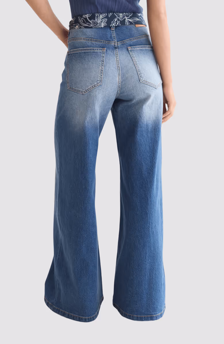 The Wave wide leg with tie detail