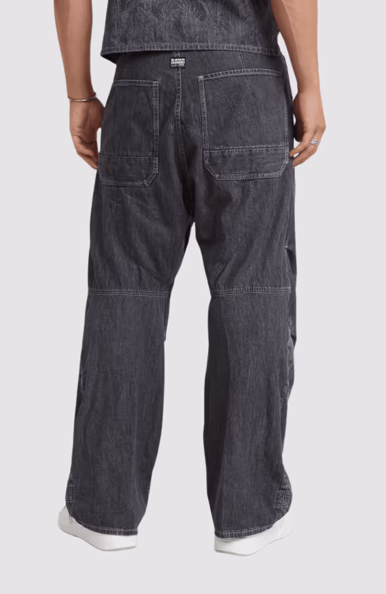 Pleated Denim Pant