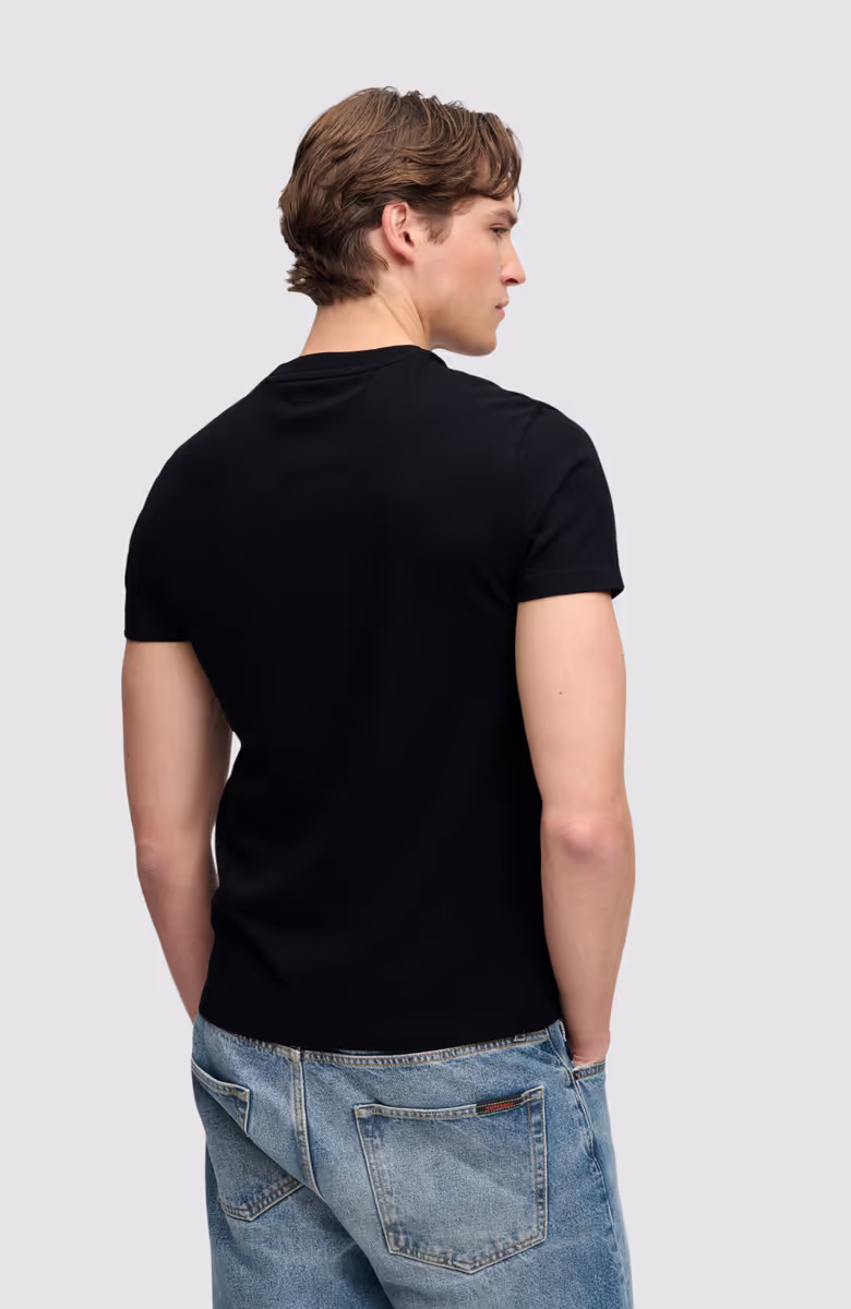 Essential Stacked Logo Emb Tee