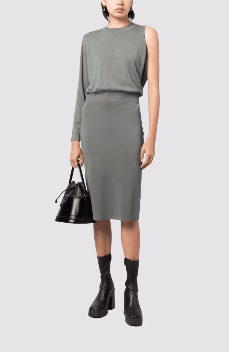 Asymmetric Knit Dress