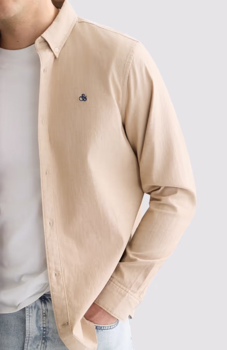 Seasonal Core Oxford Solid Regular-Fit Shirt