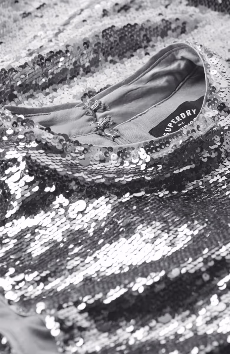 Sequin Mini Shift Dress