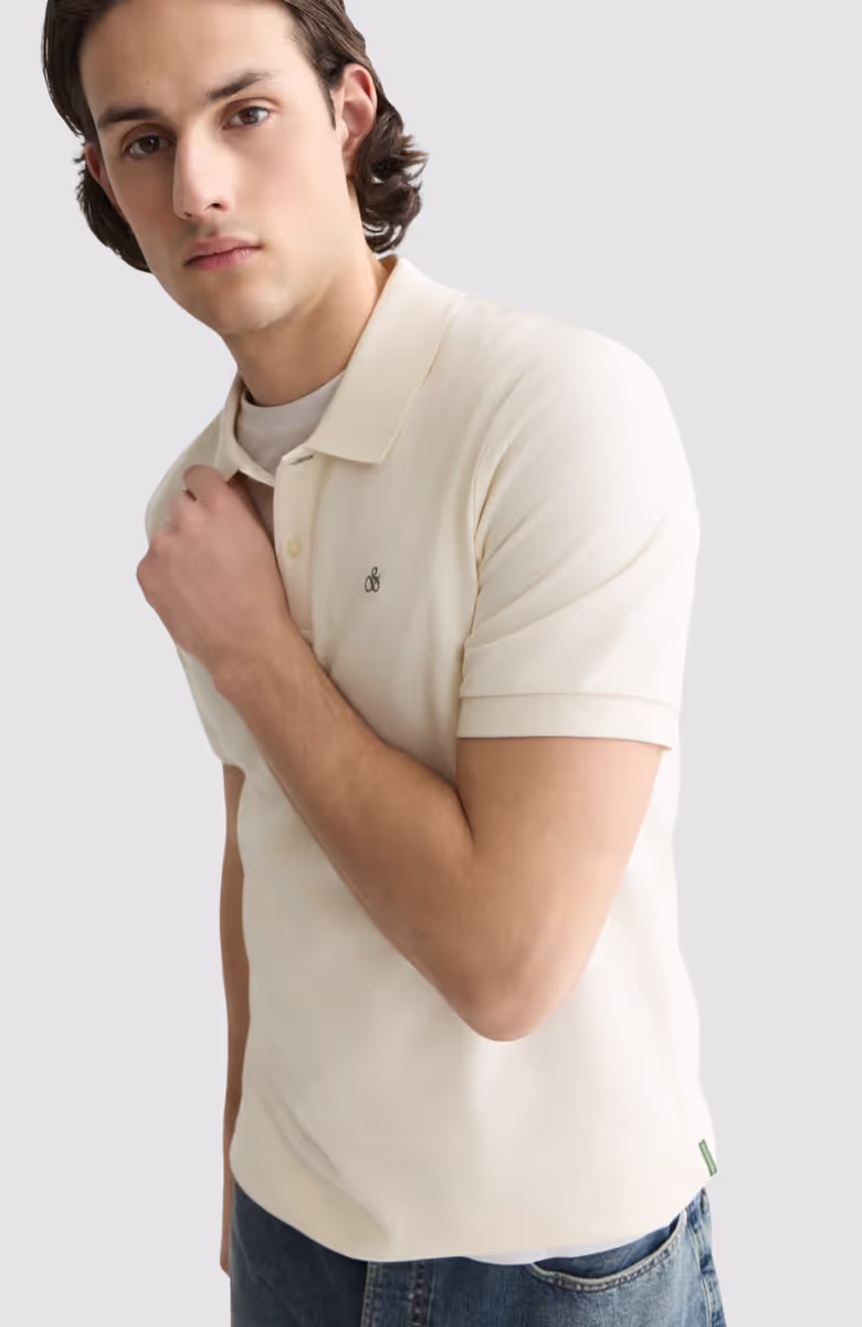 Seasonal Core Pique Chest Logo Regular-Fit Polo