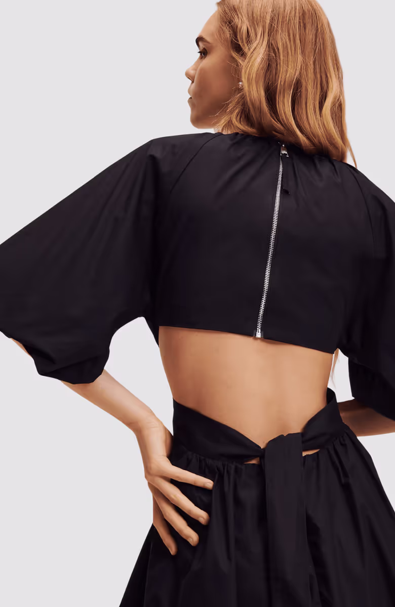 A-Line Puff Sleeve Dress