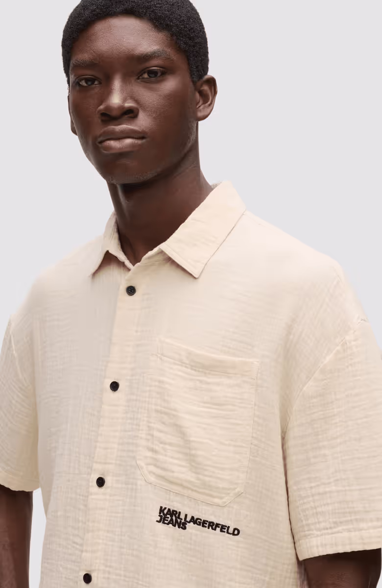 KLJ Ss Crinkled Shirt