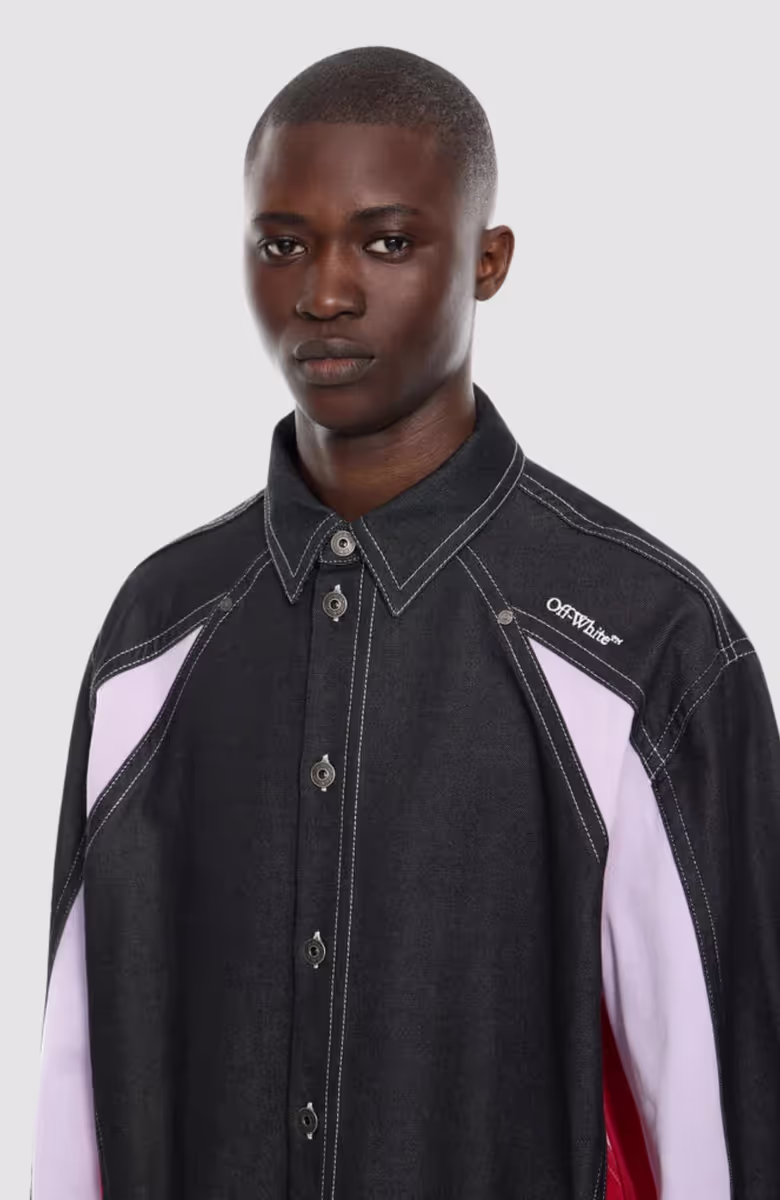 Col Block Den Mil Overshirt