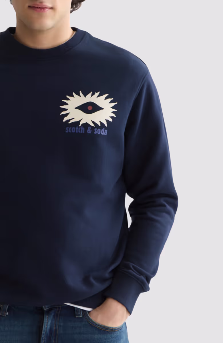 Front And Back Artwork Regular-Fit Sweatshirt