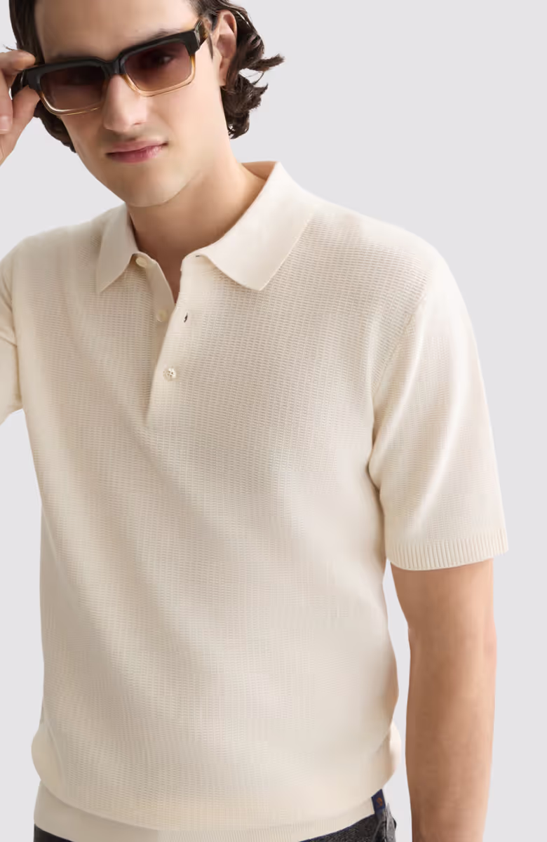 Seasonal Core Structured Knitted Regular-Fit Polo