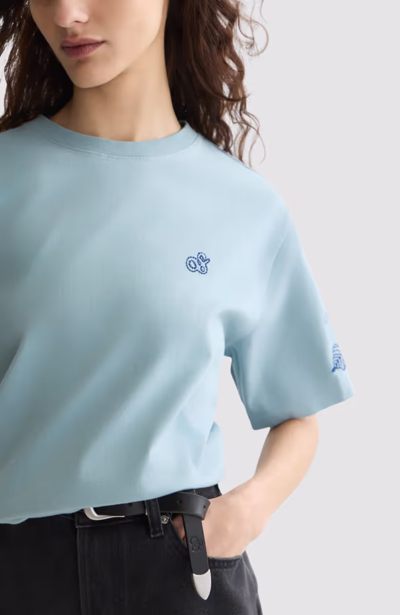 Embroidered loose-fit T-shirt