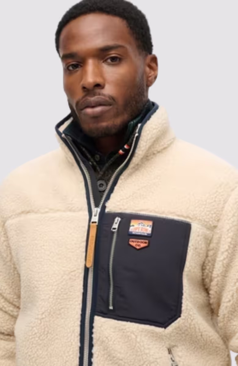Vintage Retro Full Zip Fleece