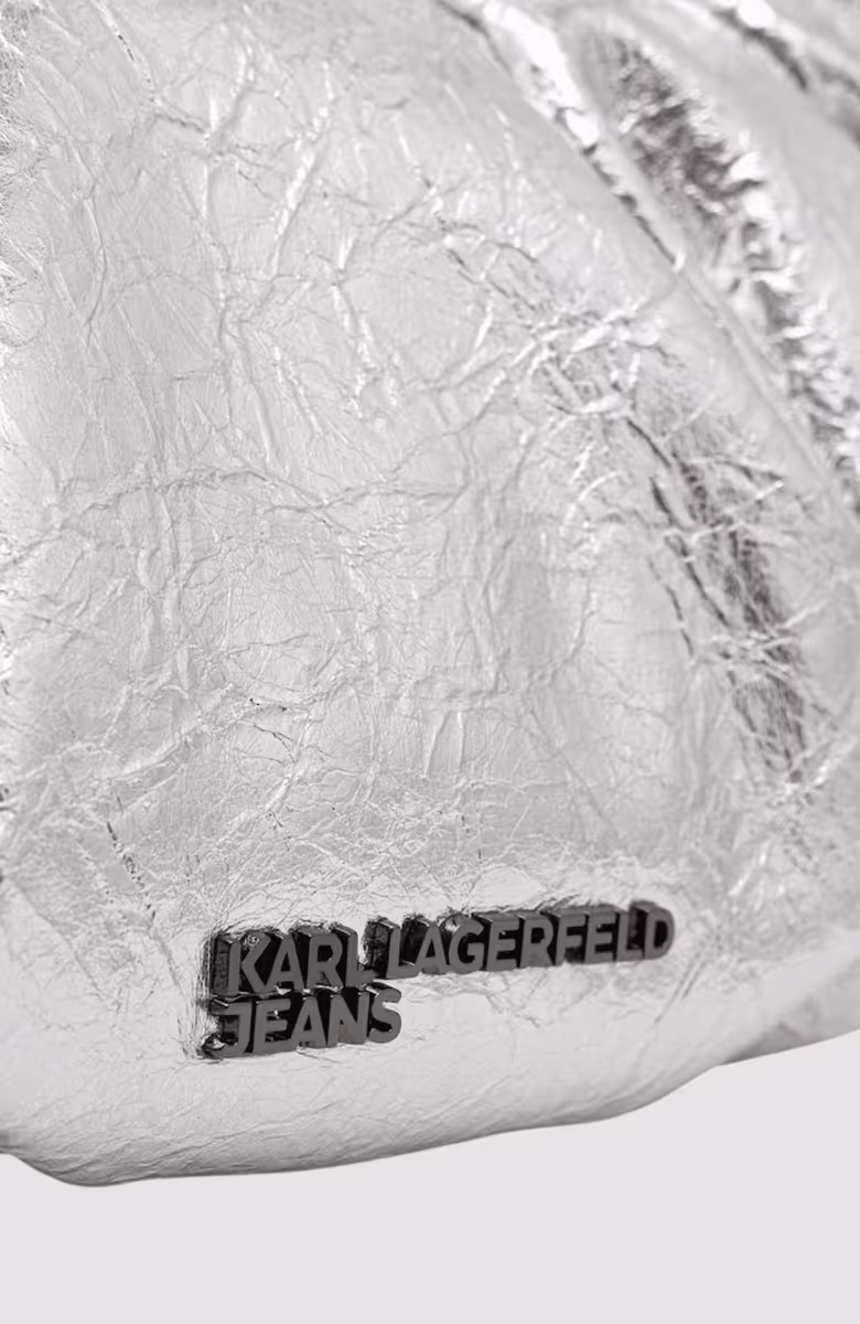 KLJ Gathered Shldr Bag Silver