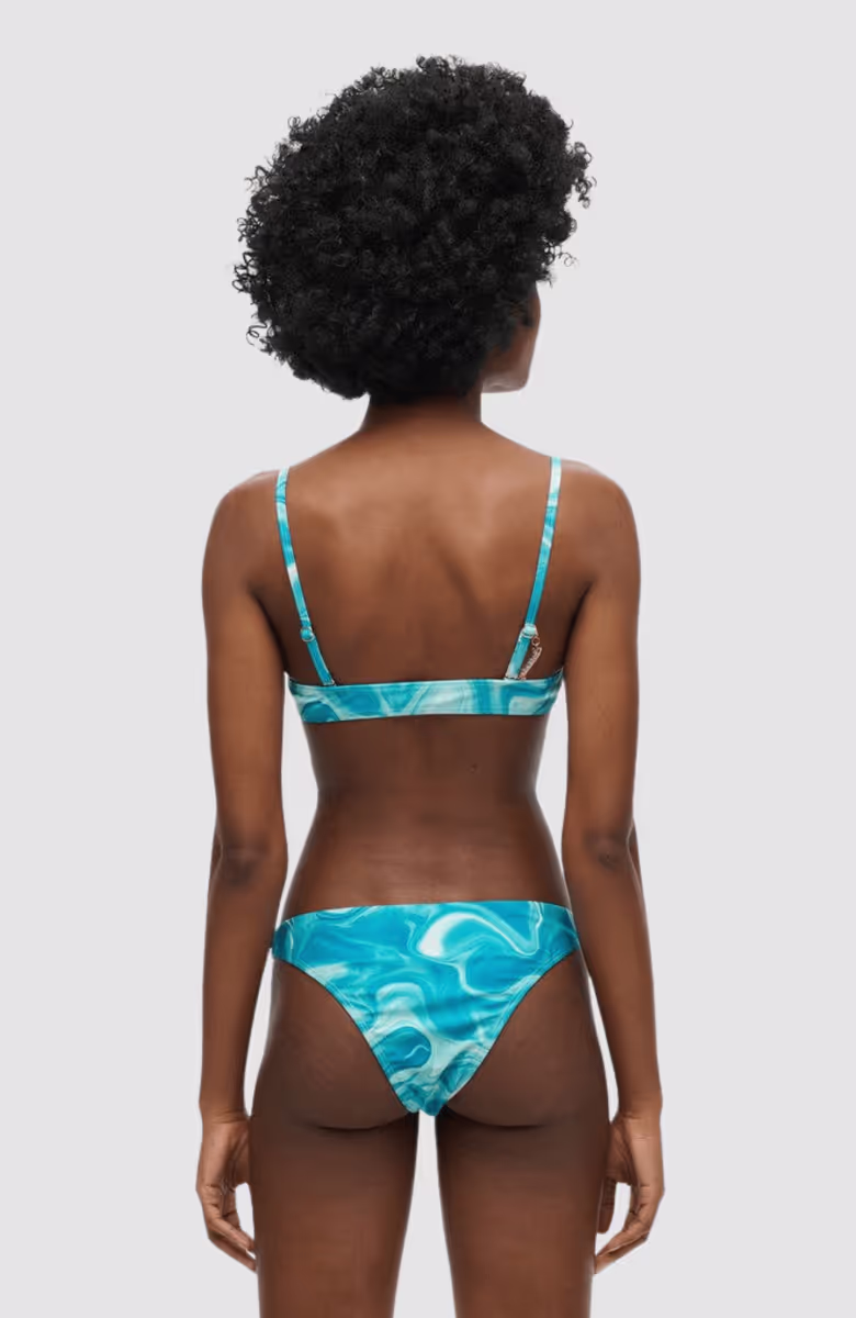 Print Bralette Bikini Top