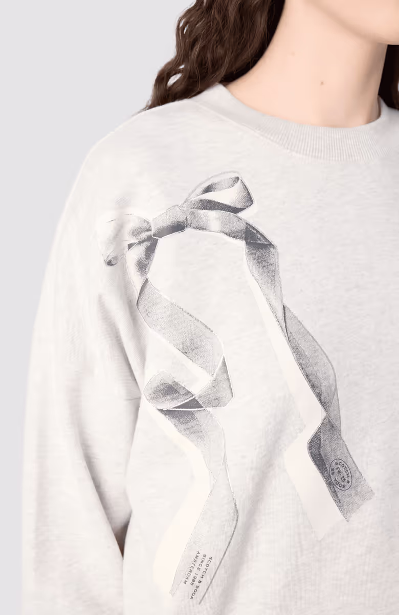 Chest artwork relaxed sweatshirt