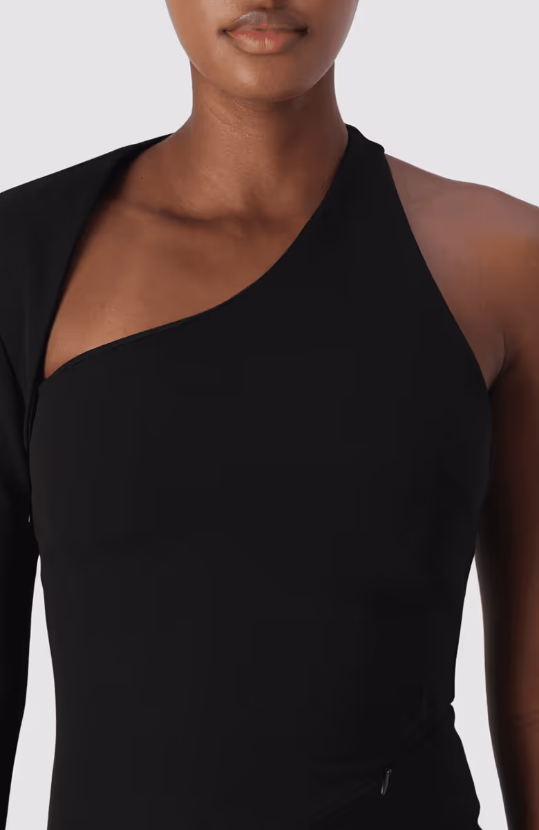 Asymmetric Jersey Party Dress