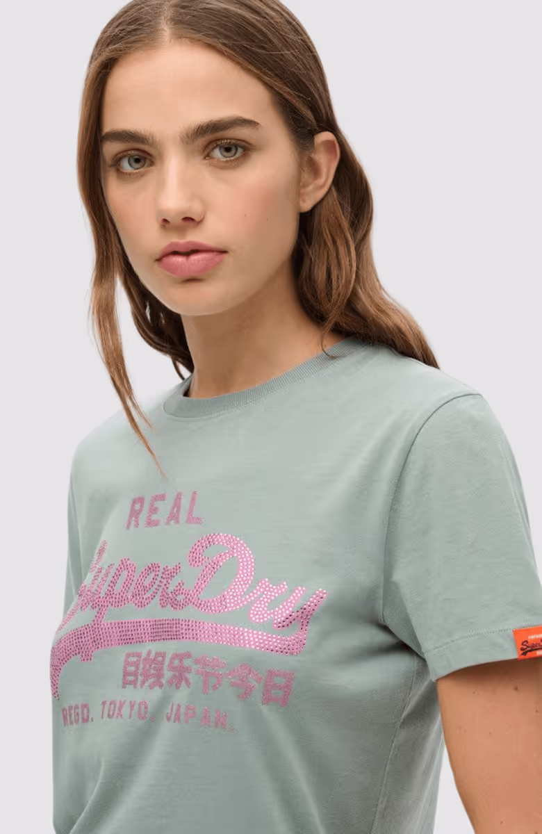 VL RHINESTONE SLIM TEE