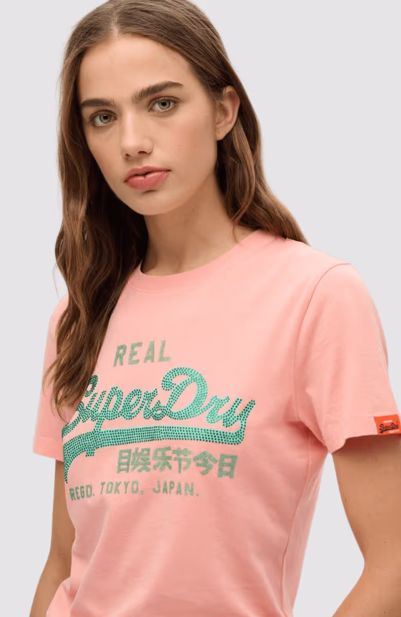 VL RHINESTONE SLIM TEE