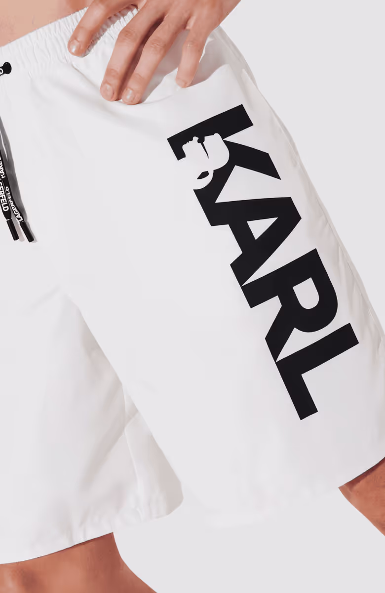 Karl Logo Long Boardshorts