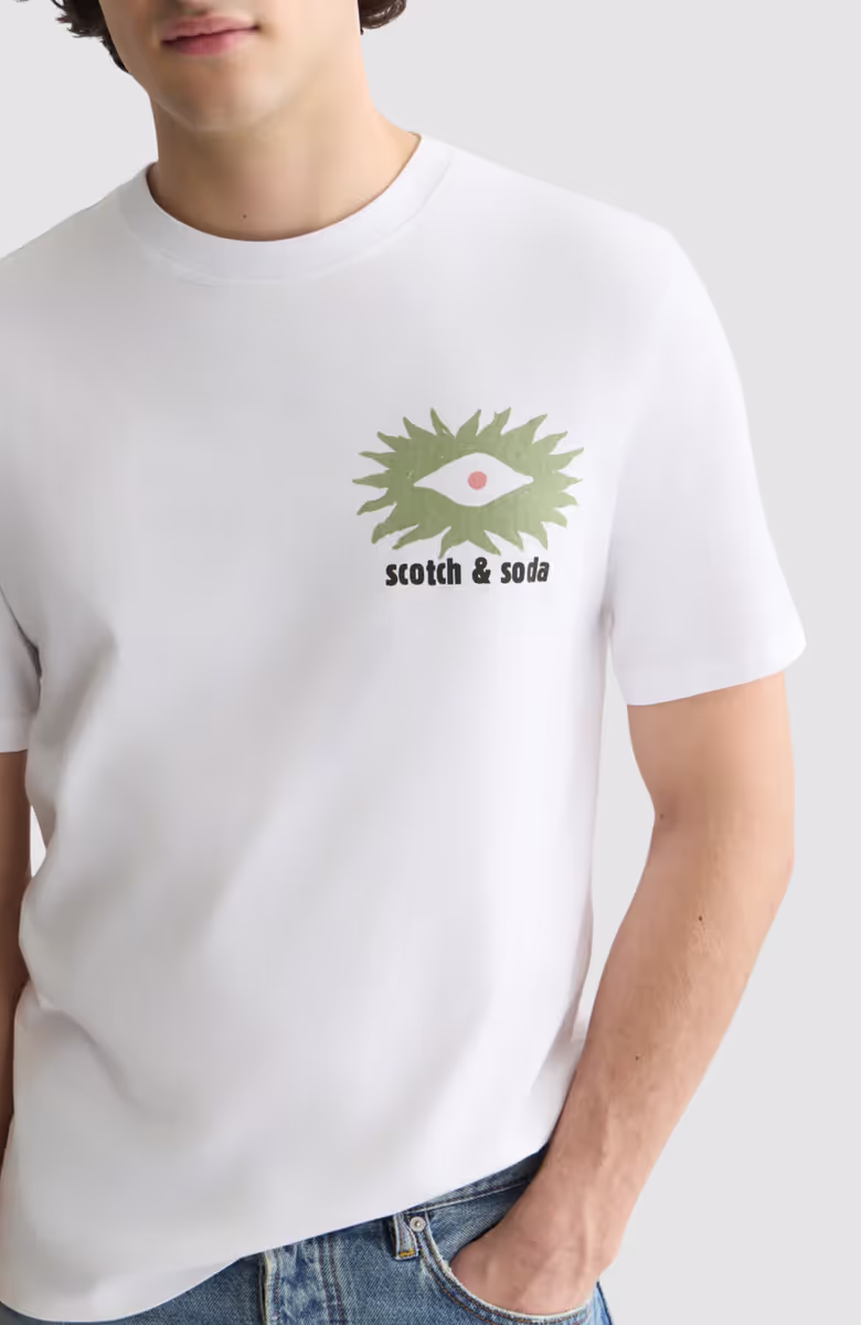 Front And Back Artwork Relaxed-Fit T-Shirt