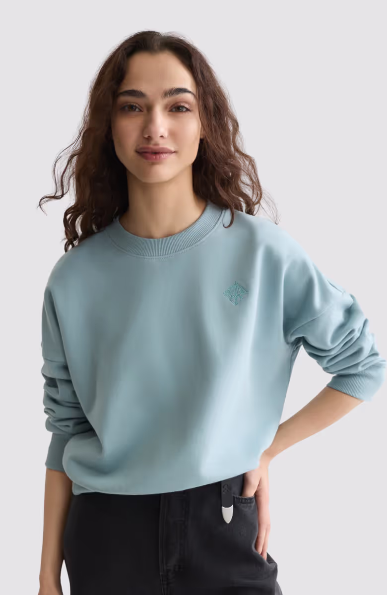 Embroidered logo relaxed-fit sweatshirt