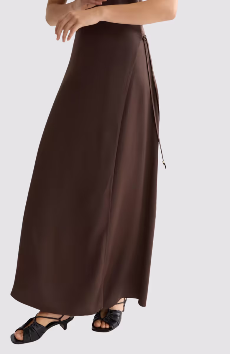 Viscose maxi cami wrap dress