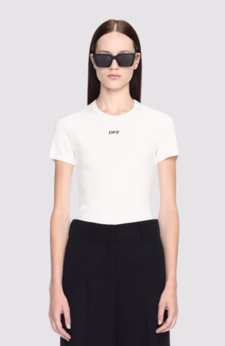 Off Stamp Rib Basic Tee