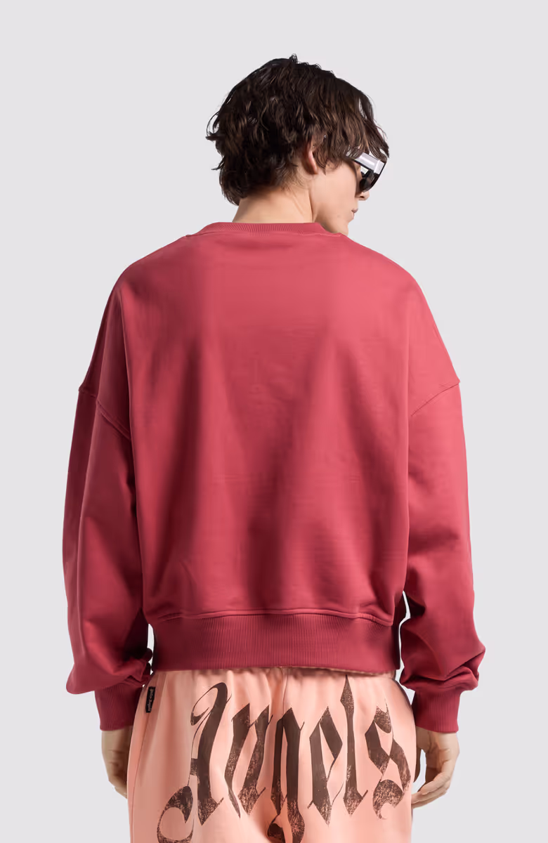 Brushed Palm Tree Loose Crew