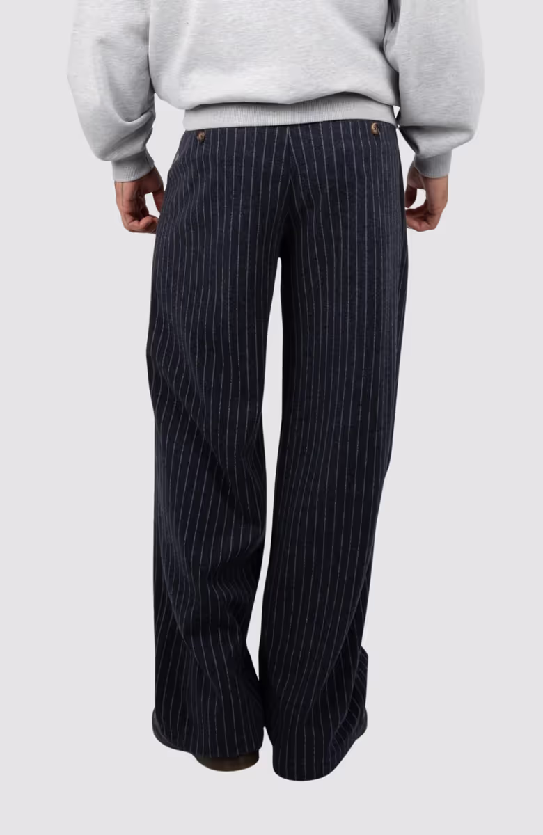 Revival Pinstripe Pleated Pants