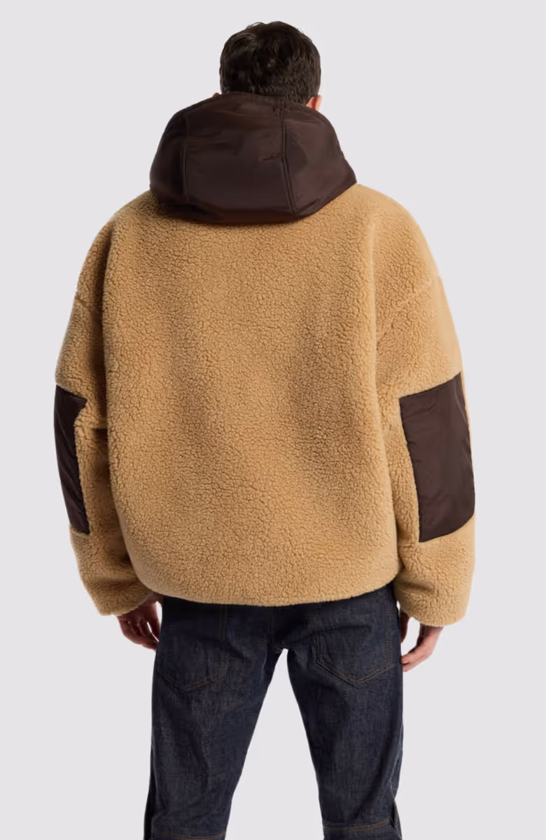 Reversible Hooded Teddy Jacket