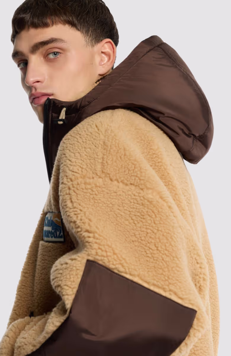 Reversible Hooded Teddy Jacket