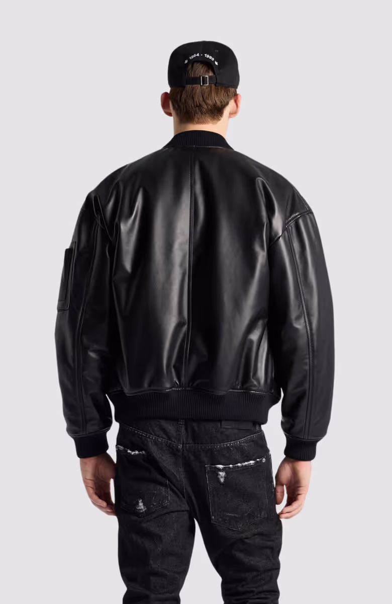 Leather Cyprus Bomber Jacket