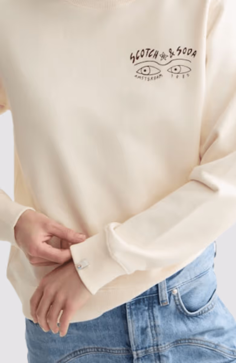 Small artwork regular fit sweatshirt