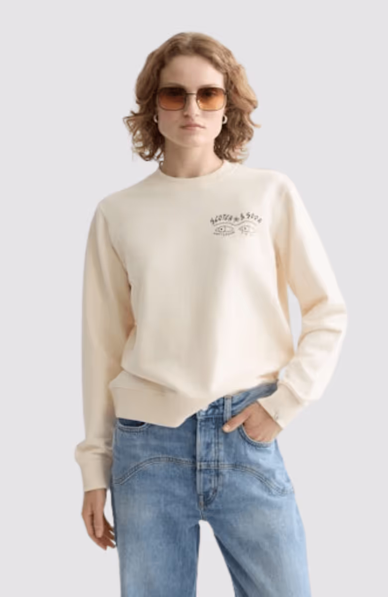 Small artwork regular fit sweatshirt