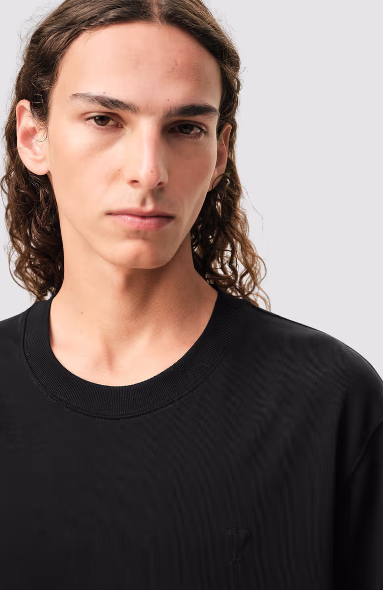 TSHIRT WITH TONAL EMBOSSED AMI DE COEUR