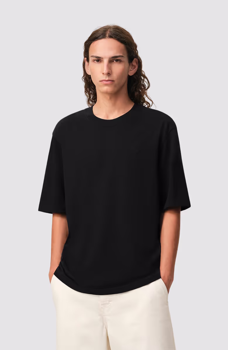 TSHIRT WITH TONAL EMBOSSED AMI DE COEUR