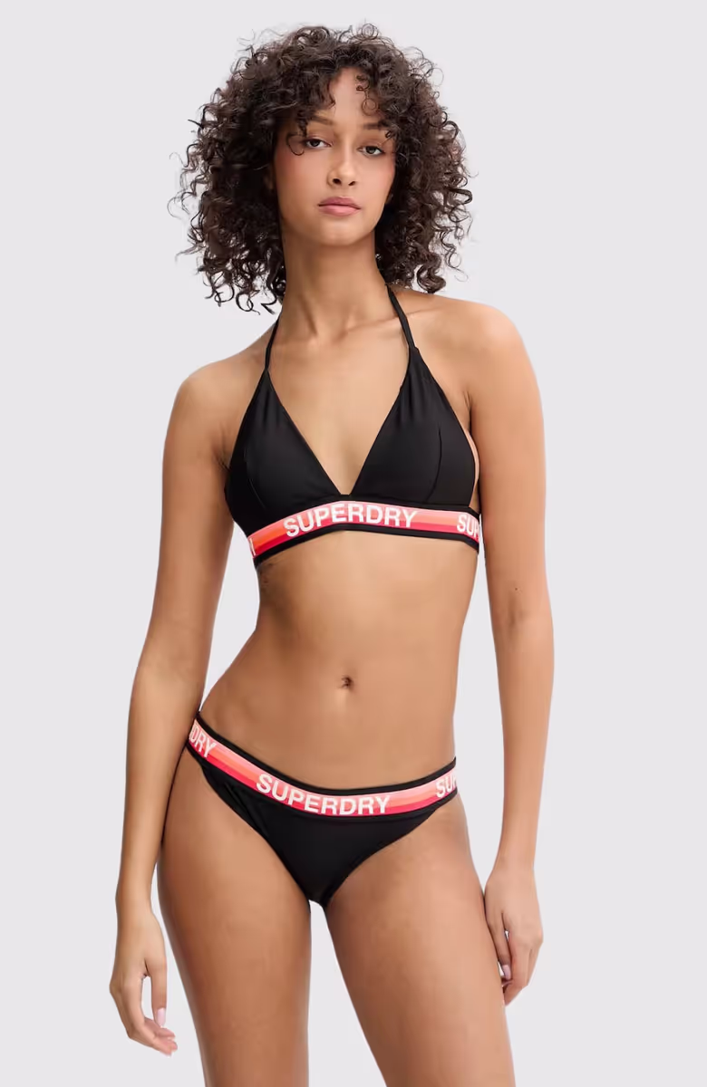 Triangle Stripe Bikini Top
