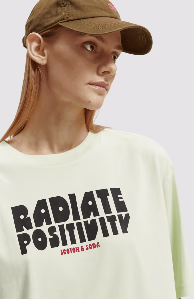 Printed oversized-fit T-shirt in Organic Cotton