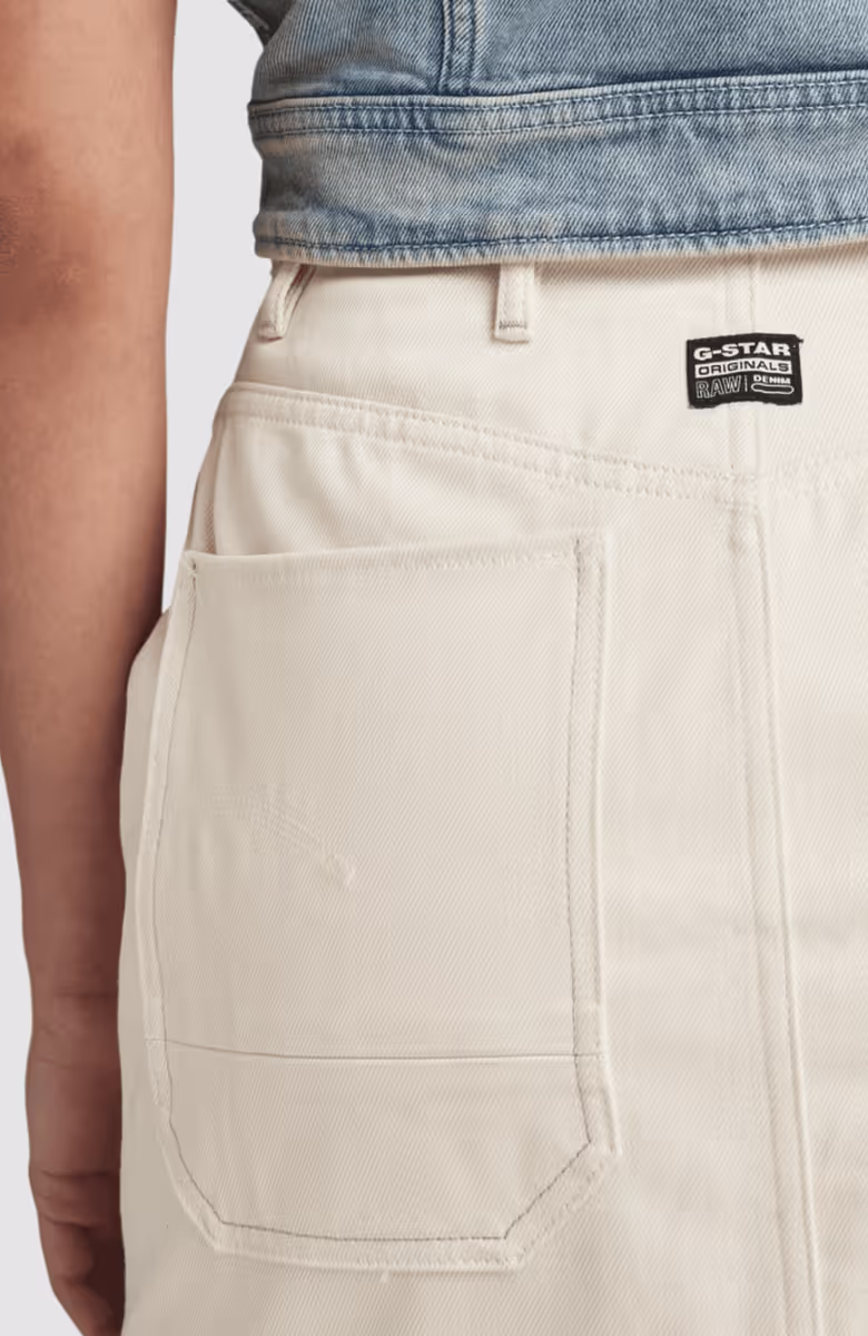 Workwear Button Skirt