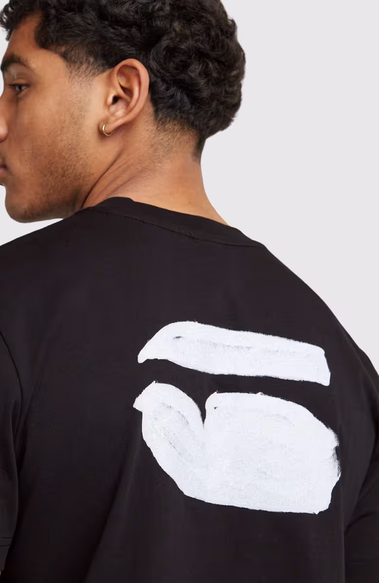 Burger back print