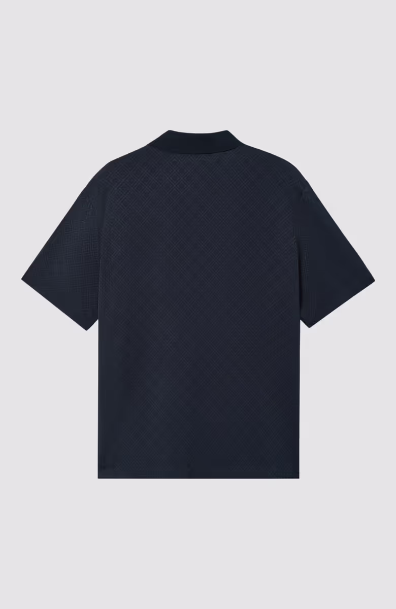 Knit Collar Ss Polo