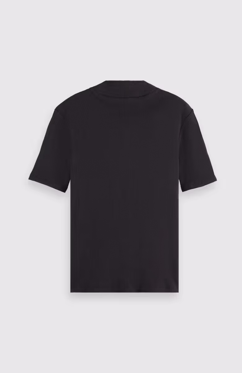 Core Mock neck rib t-shirt