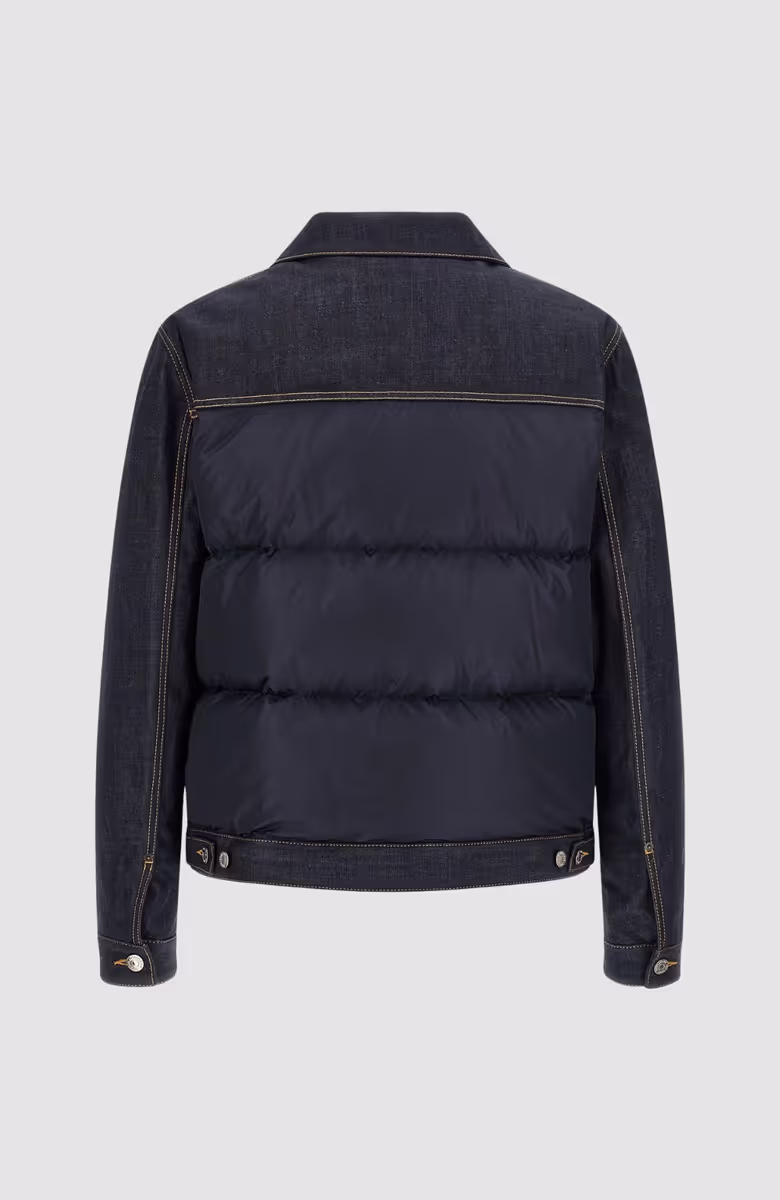 Hybrid Puffer Jean Jacket