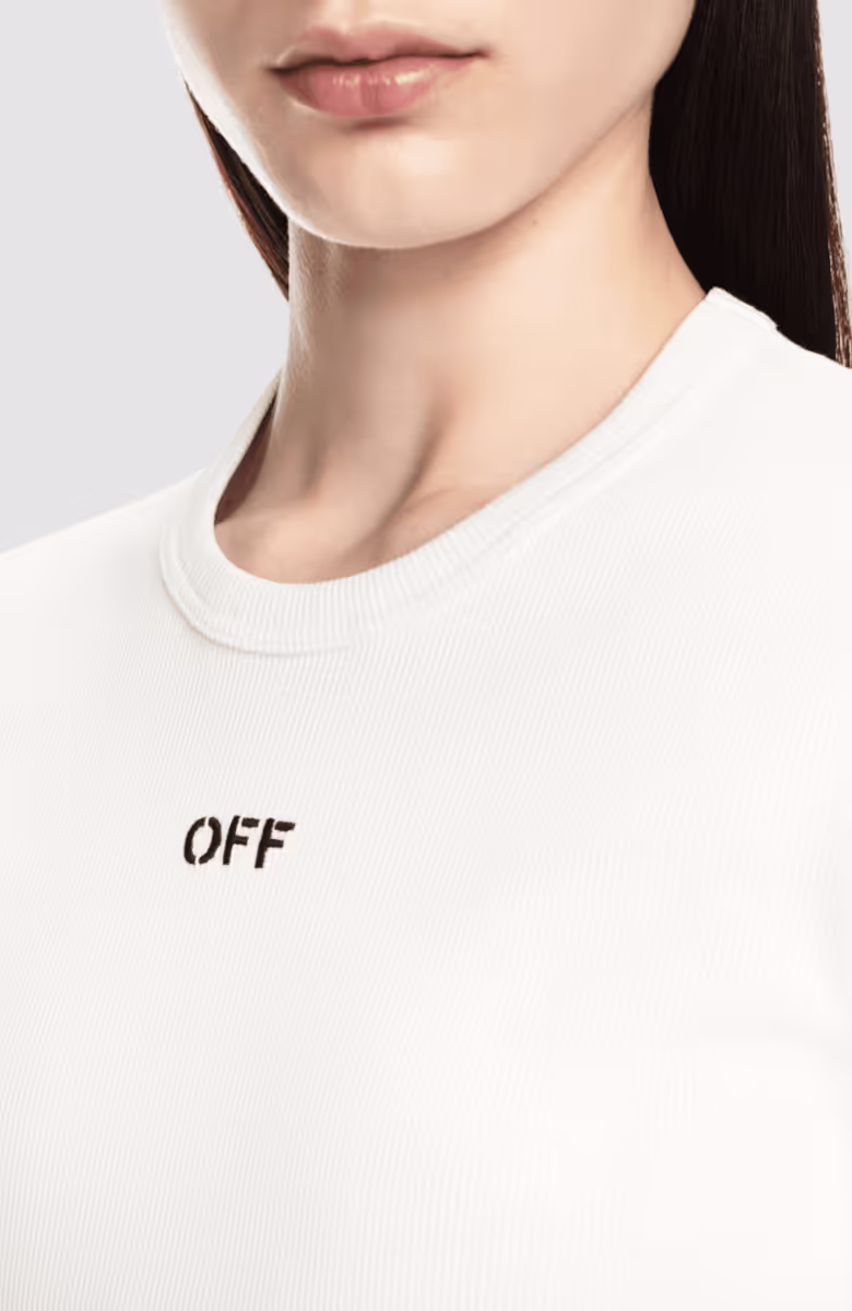 Off Stamp Rib Basic Tee