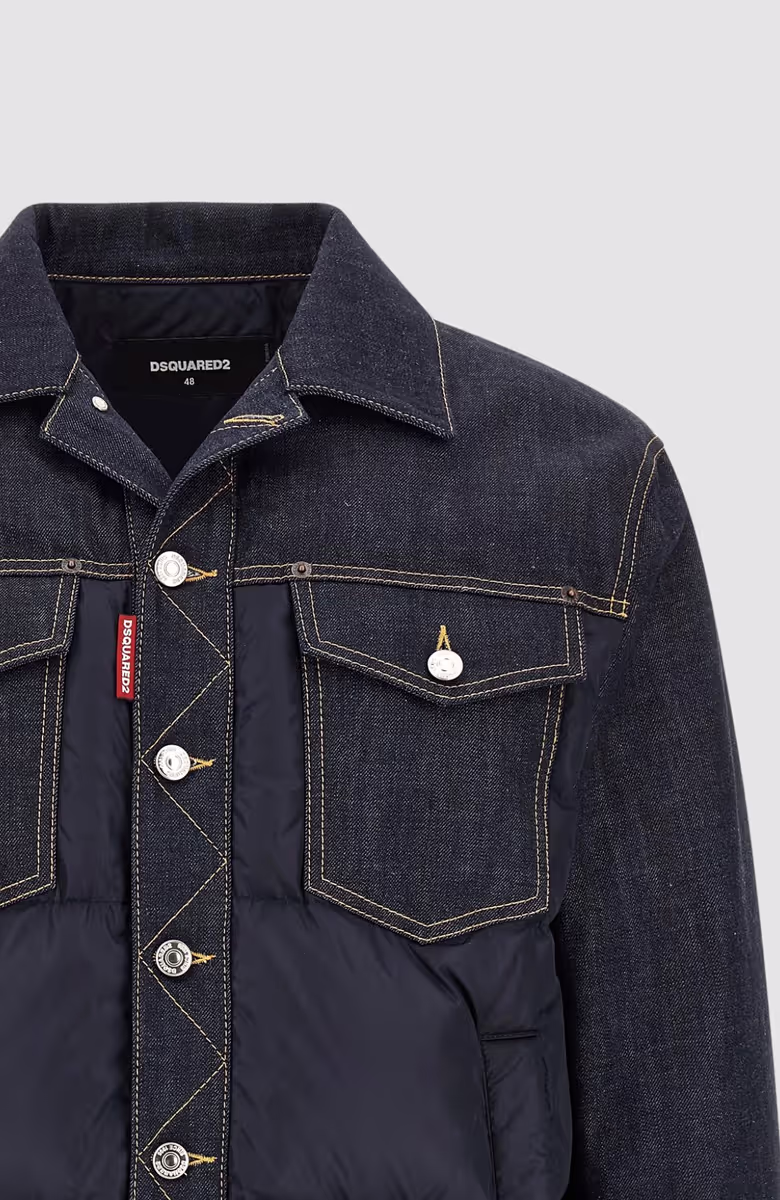 Hybrid Puffer Jean Jacket
