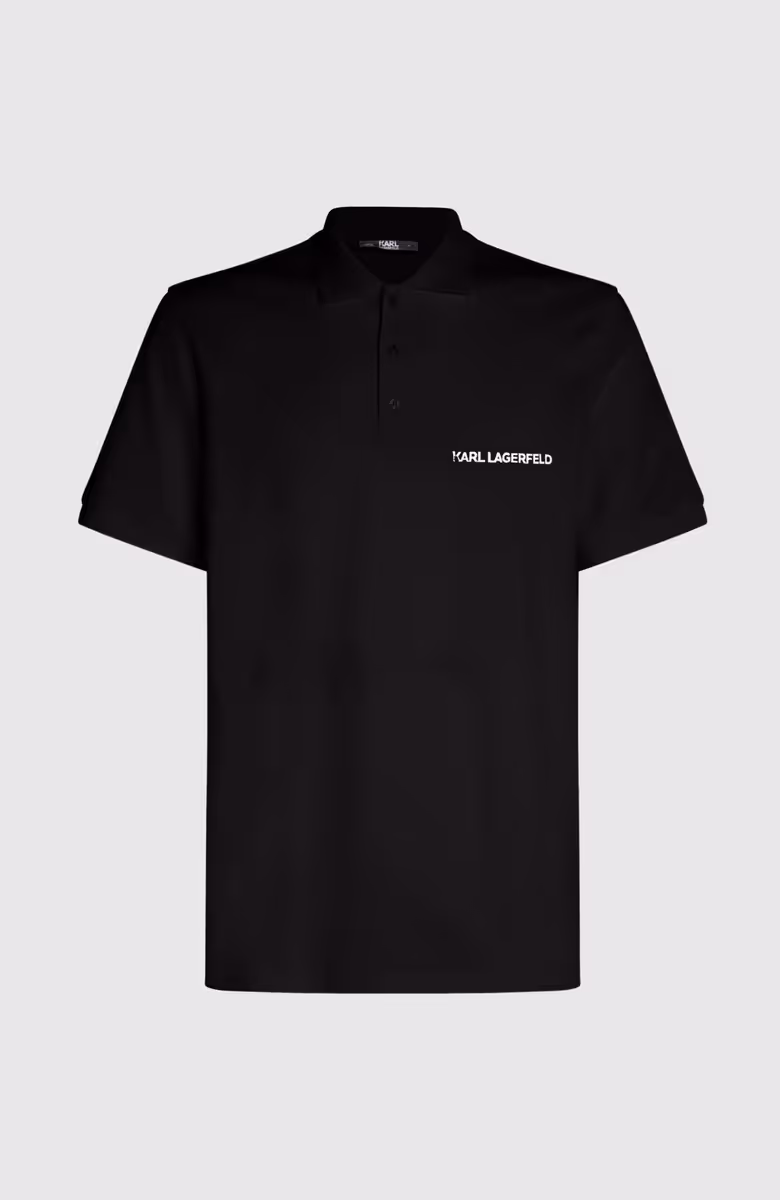 Elongated Logo Pique Ss Polo
